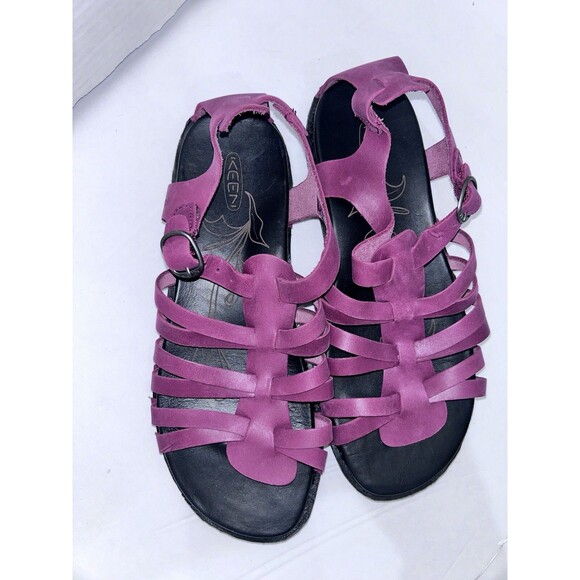 KEEN Womens Size 7.5  red wine Alman Gladiator Adjustable Comfort Sandals shoes - Picture 8 of 14